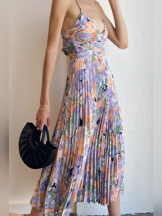 Astr Dresses & Skirts - ASTR THE LABEL Blythe Midi Dress Coral Lilac Floral